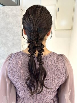 ムーン バイ ケンジ(moon by KENJE) 【nanaka】編みおろし/ヘアアレンジ/結婚式アレンジ