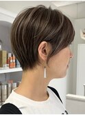 ハイライトカラーミルクティーベージュケアブリーチダブルカラー