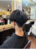 メンズマッシュ　シャドウパーマ　佐世保