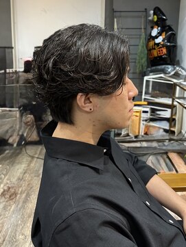 メール(Mer...) ☆フェザーパーマ/センターパート/刈り上げなし☆横山飛翔