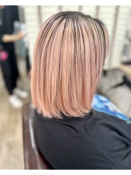 ラウラアンドロー(LAURA&RO) ダブルカラー/ケアブリーチ/インナーカラー/ベージュ【塚口】