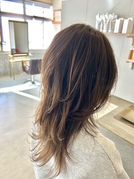 ニナル(Ninal) ハイレイヤー×ベージュブラウン