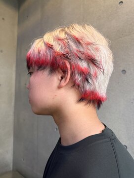 ヴァーディ オモテサンドウ(Vardy omotesando) メンズブリーチ・メンズカラー・デザインカラー・裾カラー