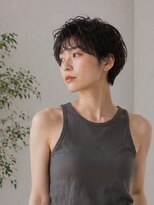 きいろのゾウ&nbsp;マッシュショート/ニュアンスパーマ/黒髪パーマ