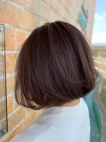 アンカーウェリナ(ANCHOR welina)&nbsp;大人綺麗ラウンドボブ　ハイライトスモーキーピンク