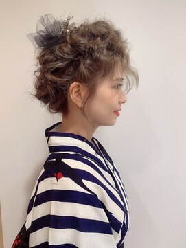 ゼンコー 国分寺(ZENKO) 【ZENKO国分寺店】浴衣ゆる編み込みシニヨン