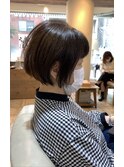 シースルー ボブショート