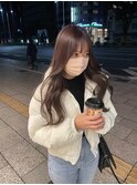 派手すぎないピンクブラウン