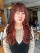 フェリア 緑地公園(FERIA)&nbsp;ピンクインナーカラー×ピンクベージュ