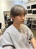 【石山】メンズカットケアブリーチシルバーカラー