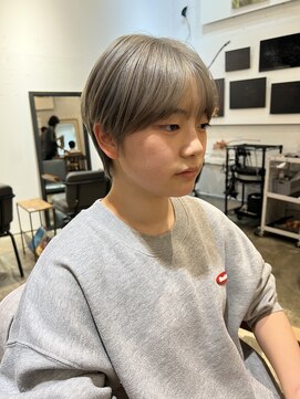 ノラ ヘアーサロン(NORA HAIR SALON) 【石山】メンズカットケアブリーチシルバーカラー