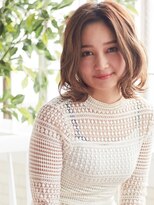 TRE南流山　ミルクティーピンク×ふんわりボブパーマa