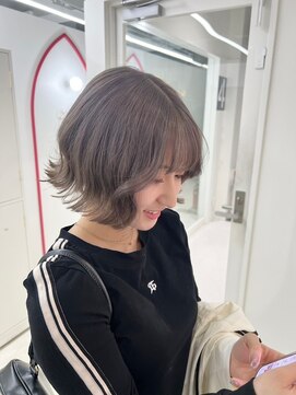 ジーナ 札幌(Zina) 美髪＊ウェーブミディ＊シアーベージュ＊髪質改善【Zina札幌】