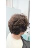 似合わせカット♪＋ナチュラルパーマ☆+リタッチカラー☆(根元2、３cm以内)