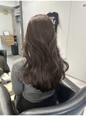 冬カラー艶感モカベージュ/大人上品なlayer cut