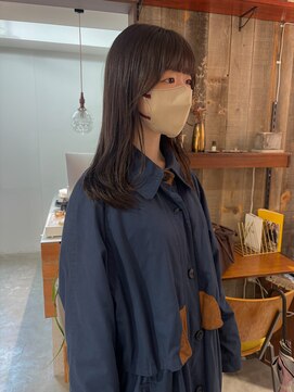 アルク(alku) 暗め透明感カラー顔まわりカット