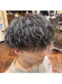 マッシュ＋ツイストパーマ