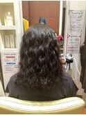 レイヤーパーマ＊ミディアムレイヤー＊クセ毛風パーマ大人可愛い