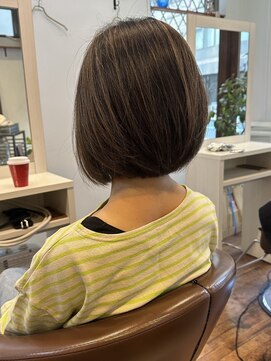 ランデ(RANDE) 白髪染め白髪ぼかし大人ショートボブ大人かわいい30代40代50代