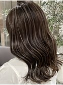 大人レイヤーカット白髪ぼかし脱白髪染め40代50代60代