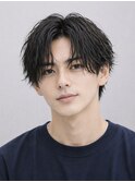 Haleニュアンスパーマリバースセンターパートフェザーパーマ原宿