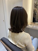 ミモザ(MIMOSA) レイヤーカット×オリーブベージュ
