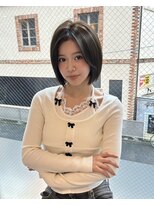 ウィリートーキョー 渋谷(WELLY TOKYO)&nbsp;【米澤りあちゃん♪】オリーブベージュ×レイヤーボブ