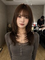 エトワ 中央店(etoi)&nbsp;大分韓国かき上げレイヤーカット大人レイヤー顔まわりレイヤー
