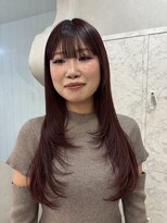 アプリ 南浦和(appri)&nbsp;レイヤーカット/ワインレッド/ダブルカラー/艶髪/髪質改善