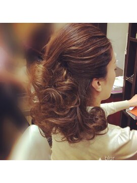 ラパン 美容室 華やかハーフアップ