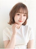 ふんわりウェーブボブ