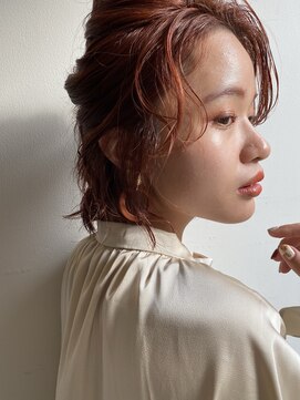 シャンドゥール 栄店(CHANDEUR) ボブアレンジハーフアップツイスト大人ルーズおくれ毛