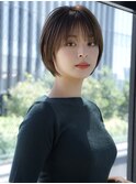 前髪あり大人ショートボブ20代30代40代【AIN.表参道】川原大地