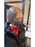 #黒髪#ボブルフ#ネビージュ#小顔#ワンレン