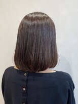 ヘア イノウエ HAIR INOUE&nbsp;深みブラウン　大人ロブ スタイル