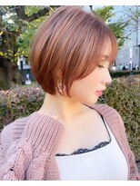 ロンドホットリップ 立川(Lond hot lip)&nbsp;大人ガーリー×前髪ありショートブリーチなしチョコレート[立川]