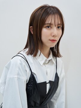 ピークアブー アヴェダ アトレ恵比寿(PEEK-A-BOO AVEDA) 切りっぱなしボブ／ハイライト／20代 30代 40代