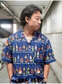 NOA solte. メンズパーマ/オールバック/大人メンズパーマ/色気