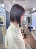 切りっぱなしボブ×髪質改善/縮毛矯正/黒髪前髪小顔カット[横浜]