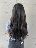 アチーブ ヘア デザイン(achieve hair design)&nbsp;アッシュカラーゆるふわみなみウェーブロング艶感大人可愛い