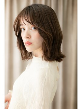 カバーヘア ブリス 北浦和(COVER HAIR bliss) ミルクティーカラー乾かすだけミディアムウルフY北浦和30代40代