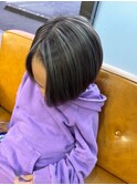 ハイライトカラー　シルバーカラー　キッズカット　東海大学前