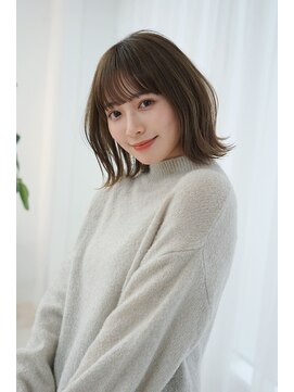 レイリー 原宿 表参道(Rayreee) 大人可愛い 外ハネワンカールボブ/オリーブベージュ