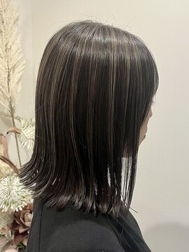アンジュール ハイライトボブ×イノアカラー