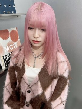 ペレ アネックス 大阪梅田茶屋町店(PELE ANNEX) くびれヘア/アプリコットオレンジ/夏のヘアアレンジ/梅田