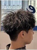 無造作刈り上げ2wayショートマッシュ