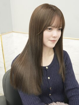 20代30代◎ブリーチ無しオリーブ小顔レイヤー韓国風