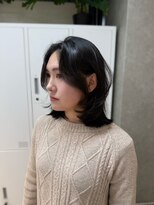ザ シェノン ウメダ(THE CHAINON UMEDA) ミルクティーブロンド/ダークブルー/デジタルパーマ/心斎橋