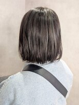 エンクス(enx)&nbsp;ミルクティーブロンド/ダークブルー/デジタルパーマ/鶴ヶ峰HK55