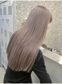 原宿表参道暗めミルクティーベージュレイヤーカットダブルカラー